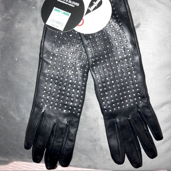 Brian Atwood Accessories - Brian Atwood Leather Studded Gloves